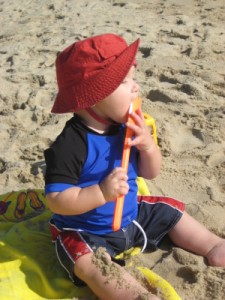 Eating Sand At The Beach